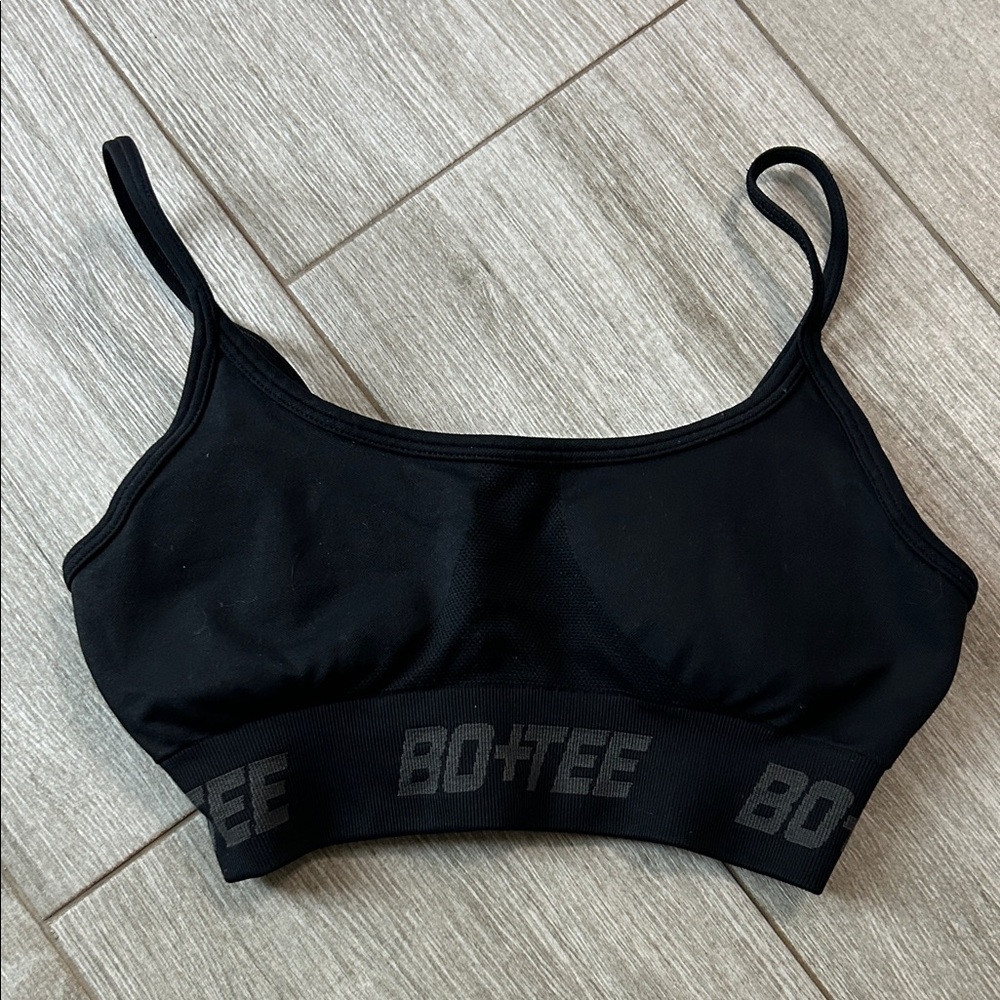 BO+TEE Black Sports Bra